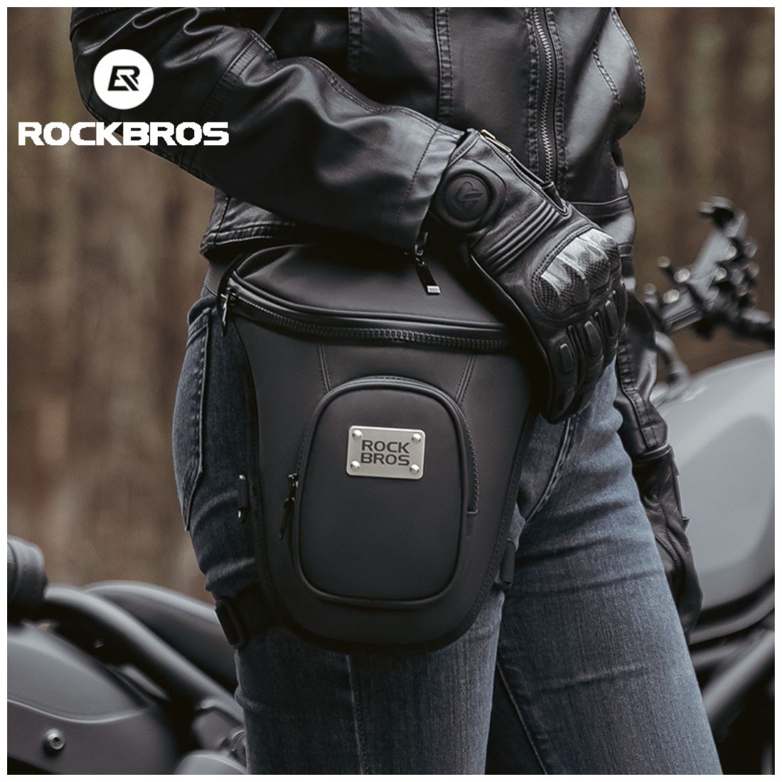 BOLSO DE PIERNA ROCKBROS MTB001 TPU PARA MOTOCICLISMO - 7