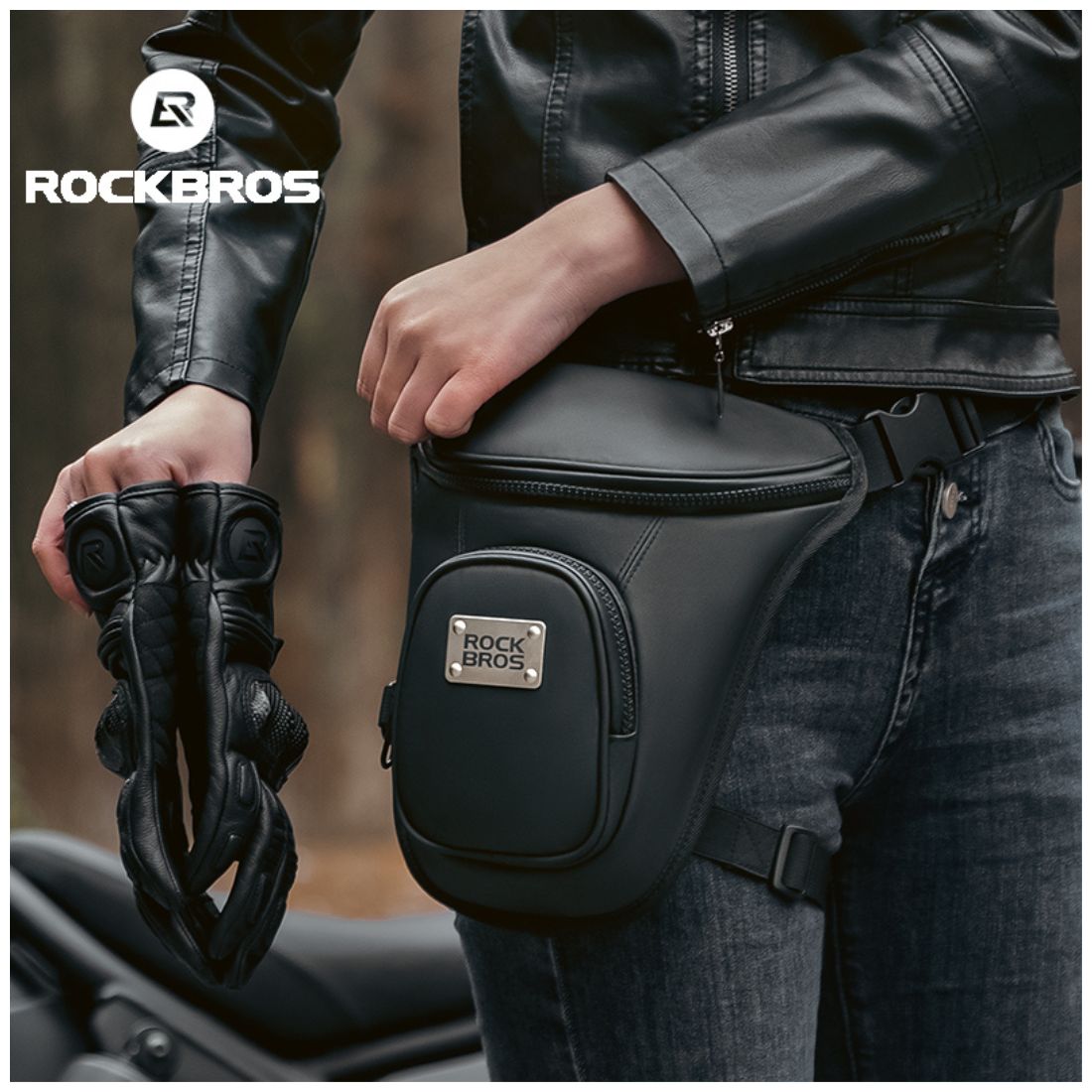 BOLSO DE PIERNA ROCKBROS MTB001 TPU PARA MOTOCICLISMO - 8