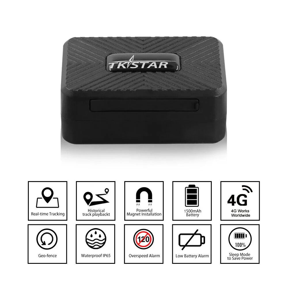 MINI RASTREADOR GPS MAGNÉTICO RECARGABLE DE 1500MAH TKSTAR TK913 4G - 7
