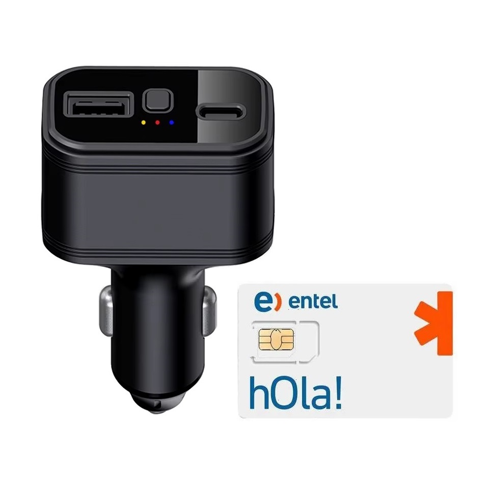 LOCALIZADOR GPS Y CARGADOR TKSTAR TK818 4G GPS TRACKER 2 EN 1 CONFIGURADO CON SIM - 1