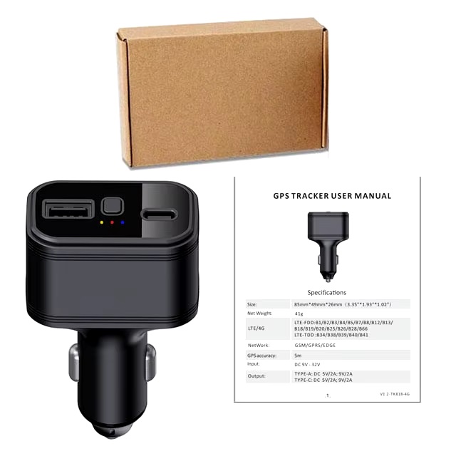 LOCALIZADOR GPS Y CARGADOR TKSTAR TK818 4G GPS TRACKER 2 EN 1 - 6