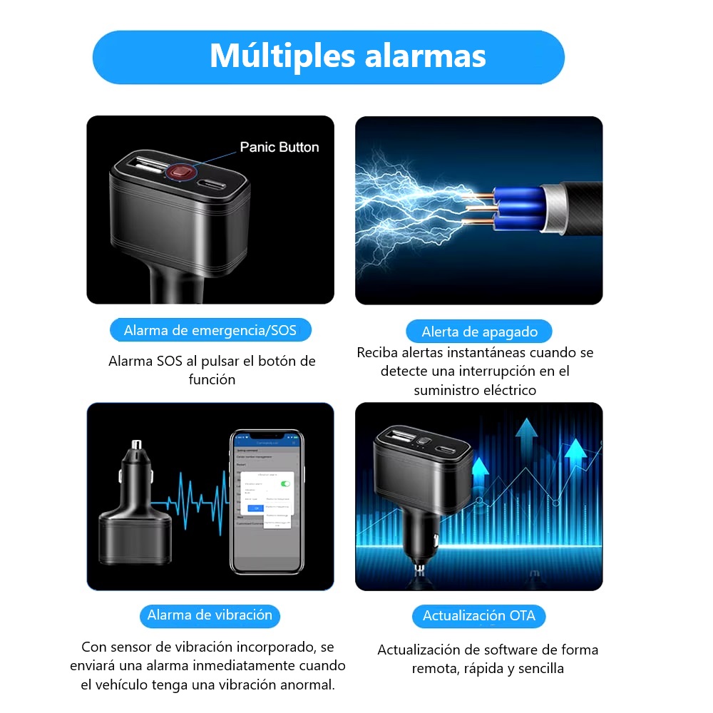 LOCALIZADOR GPS Y CARGADOR TKSTAR TK818 4G GPS TRACKER 2 EN 1 - 8