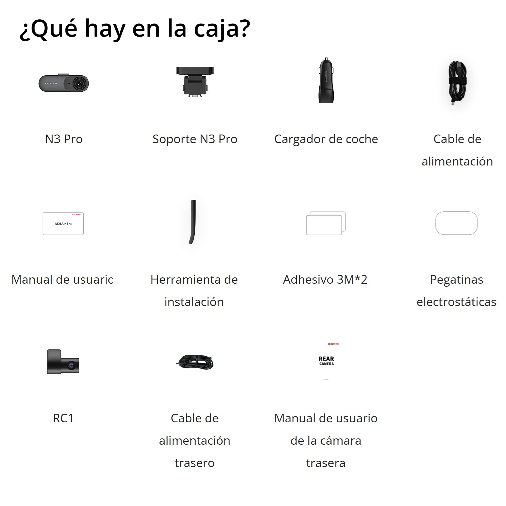 CÁMARA CASTLETEC VEHÍCULO DUAL 2.5K GPS WIFI DDPAI N3 PRO DASH CAM - 7