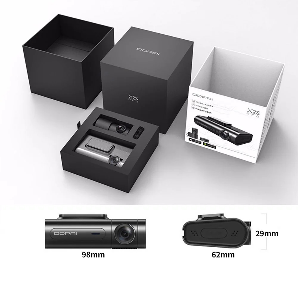 CÁMARA CASTLETEC VEHÍCULO DUAL 4G 2K RASTREO GPS Y CONTROL BLUETOOTH DDPAI X2S PRO - 6