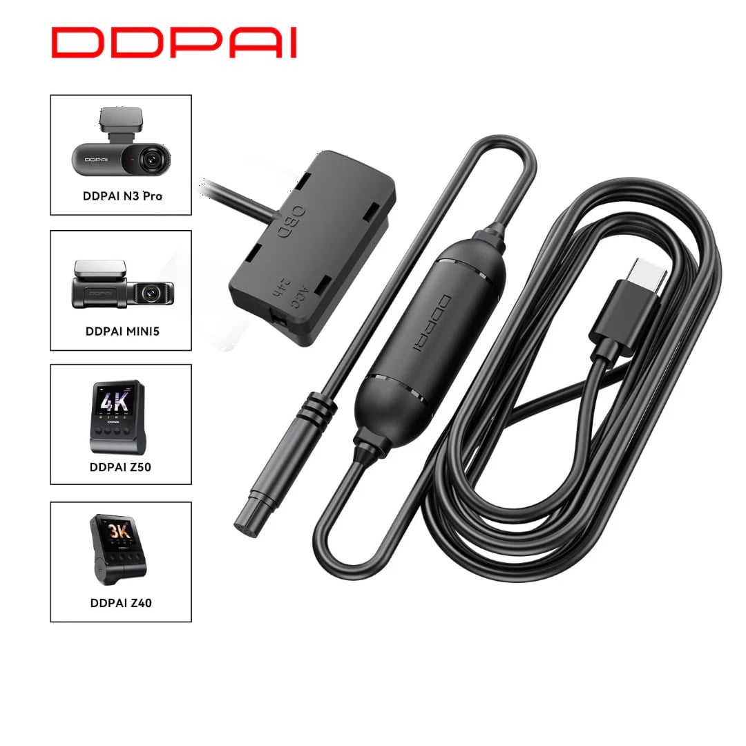 KIT CABLEADO INTELIGENTE OBD DDPAI DC001 MINI5 N3 Z40 Z50 2G/WI-FI/BLUETOOTH - 4