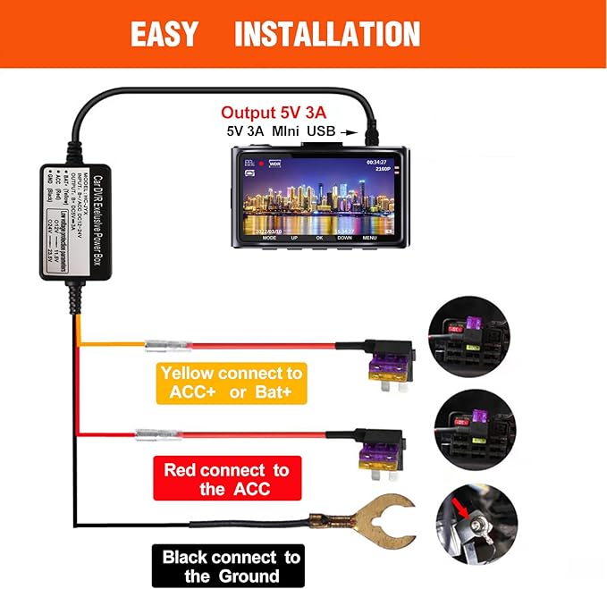 PACK REPRODUCTOR MULTIMEDIA CASTLETEC CÁMARA DELANTERA DDPAI M5S + TRASERA + CABLEADO - 2