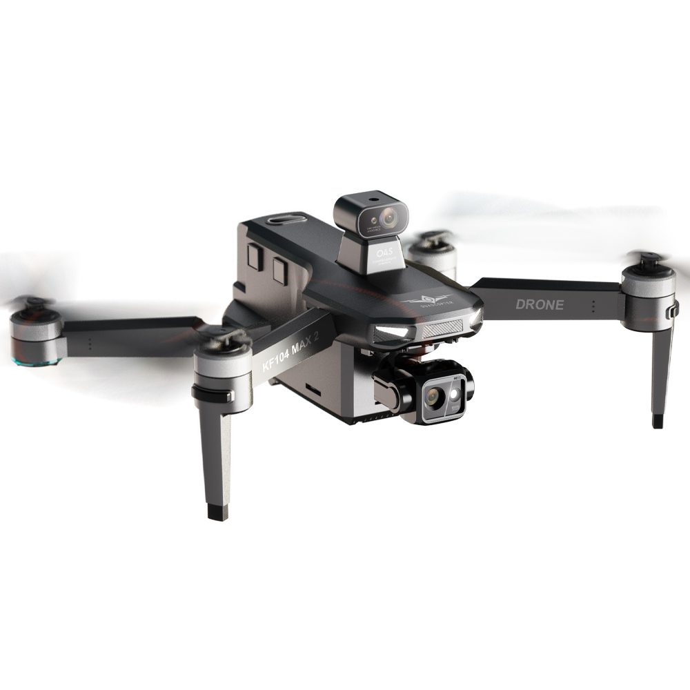 DRONE CASTLETEC KF104 MAX2 CON PANTALLA EVASIÓN OBSTÁCULOS GIMBAL GPS WIFI 5G 4K 6KM 3900MAH - 5