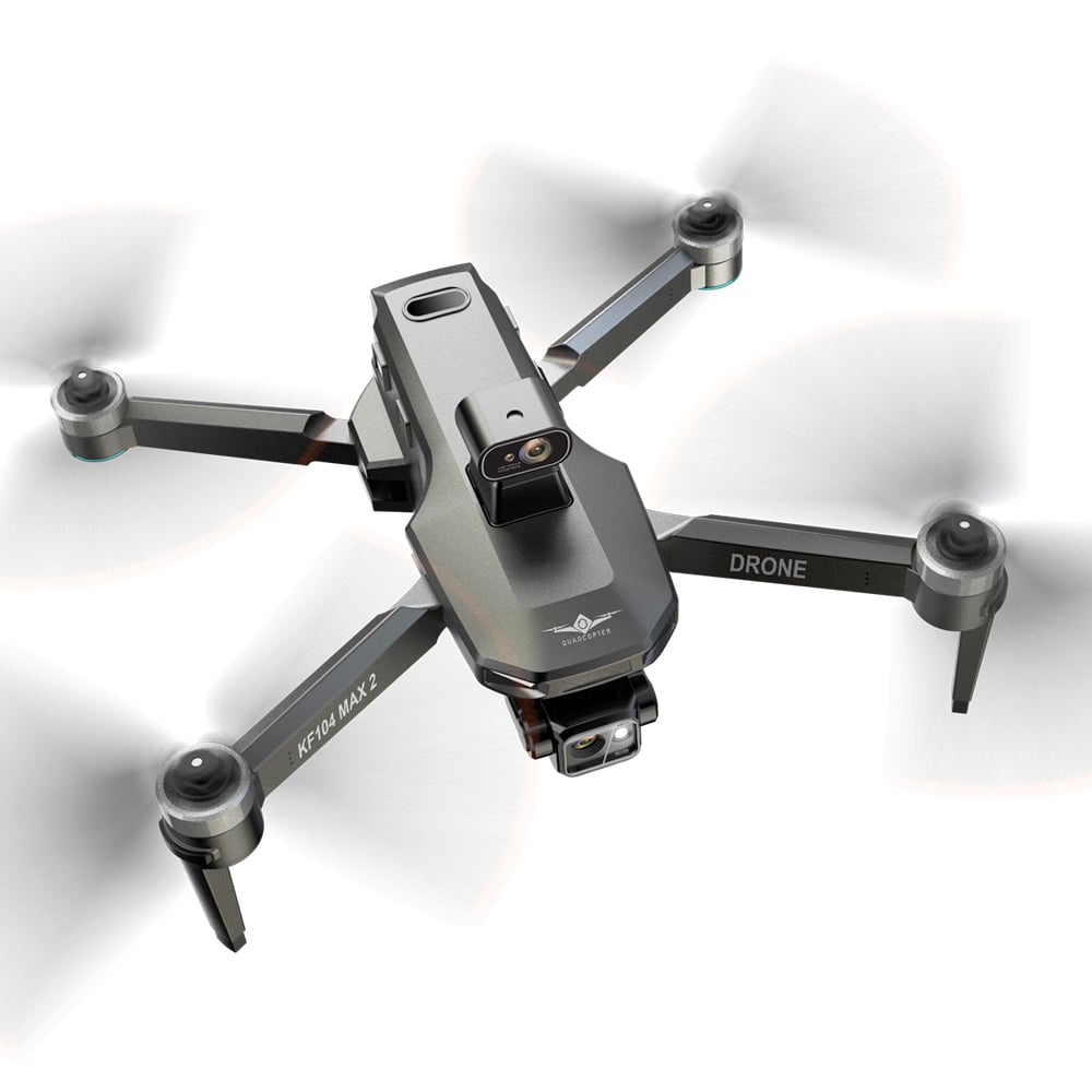 DRONE CASTLETEC KF104 MAX2 CON PANTALLA EVASIÓN OBSTÁCULOS GIMBAL GPS WIFI 5G 4K 6KM 3900MAH - 4