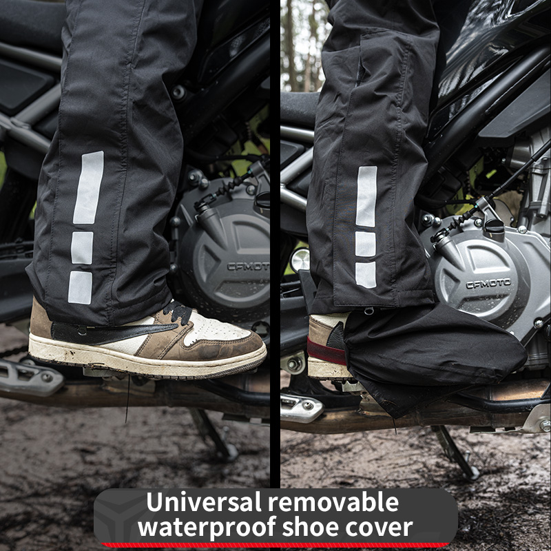 TRAJE IMPERMEABLE MOTO HOMBRE MOTOWOLF 0405 190T REFLECTANTE CIERRE SELLADO CON CAPUCHA - 3