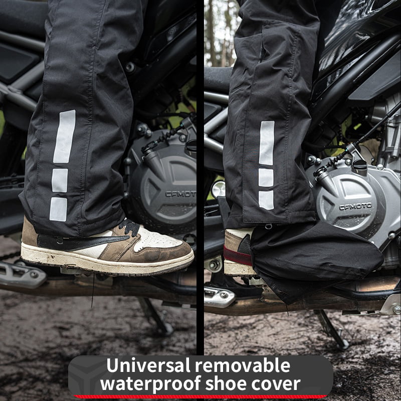TRAJE IMPERMEABLE MOTO HOMBRE MOTOWOLF 0405 190T REFLECTANTE CIERRE SELLADO CON CAPUCHA - 4