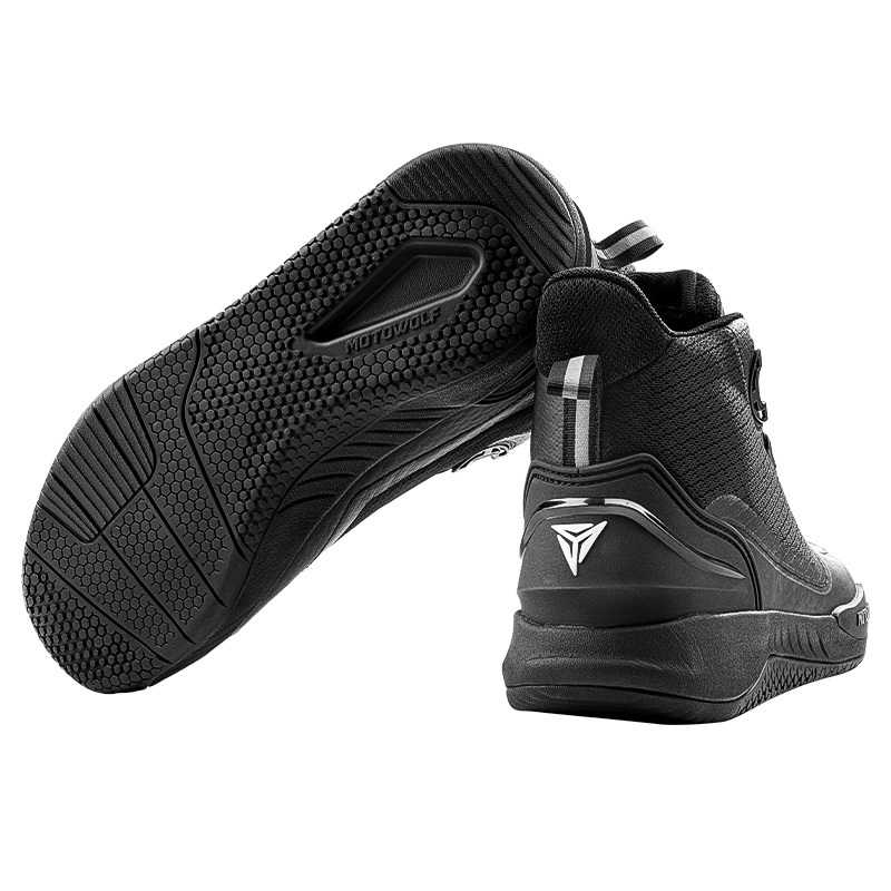 BOTAS DE MOTO MOTOWOLF MDL0203 ANTIDESLIZANTES EN COLOR NEGRO - 7