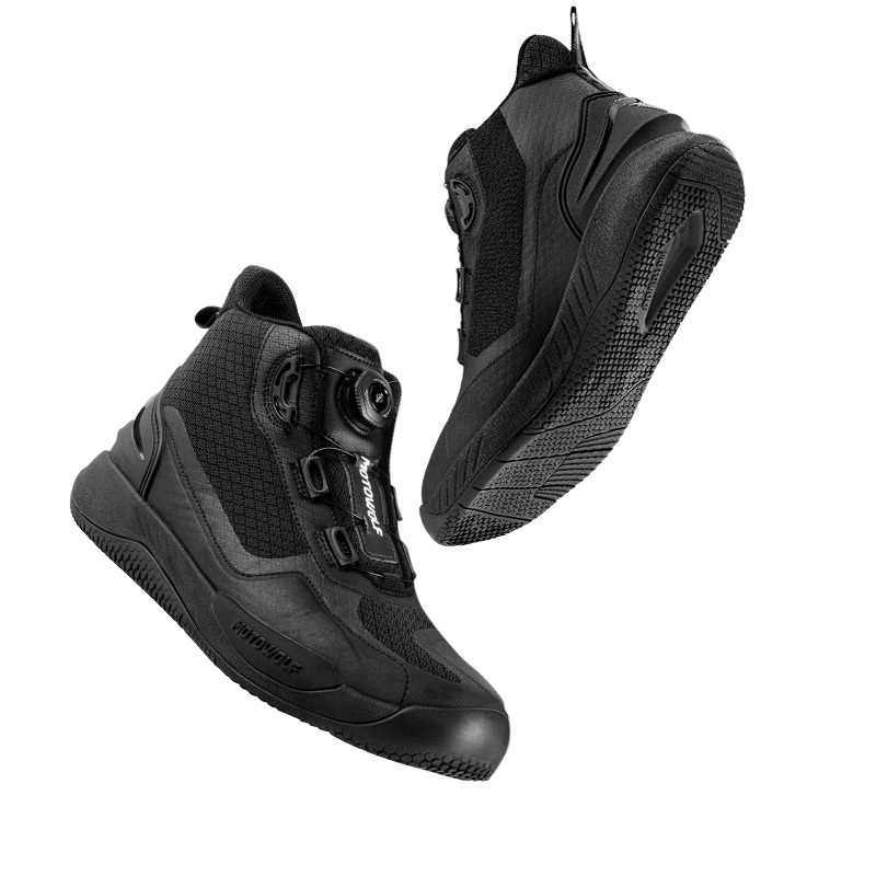 BOTAS DE MOTO MOTOWOLF MDL0203 ANTIDESLIZANTES EN COLOR NEGRO - 8