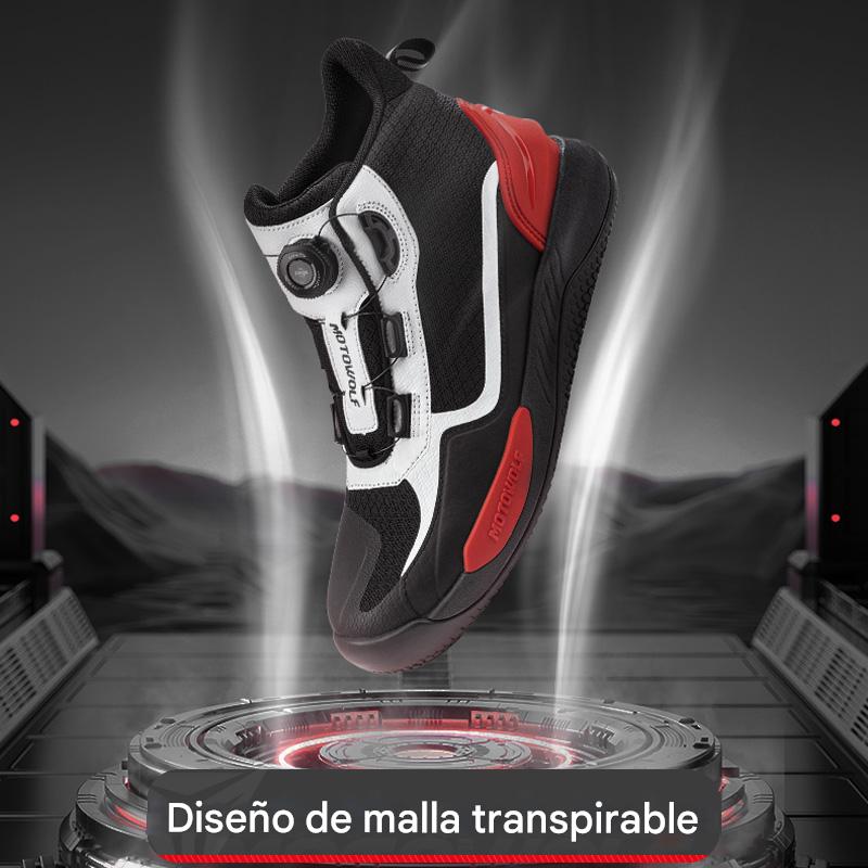 BOTAS DE MOTO MOTOWOLF MDL0203 ANTIDESLIZANTES EN COLOR ROJO - 13