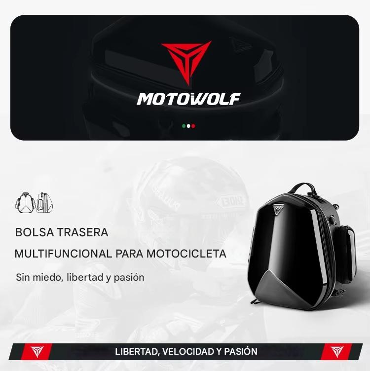 MALETA TOP CASE IMPERMEABLE EXPANDIBLE PARA MOTOCICLETA MOTOWOLF 0705B - 11