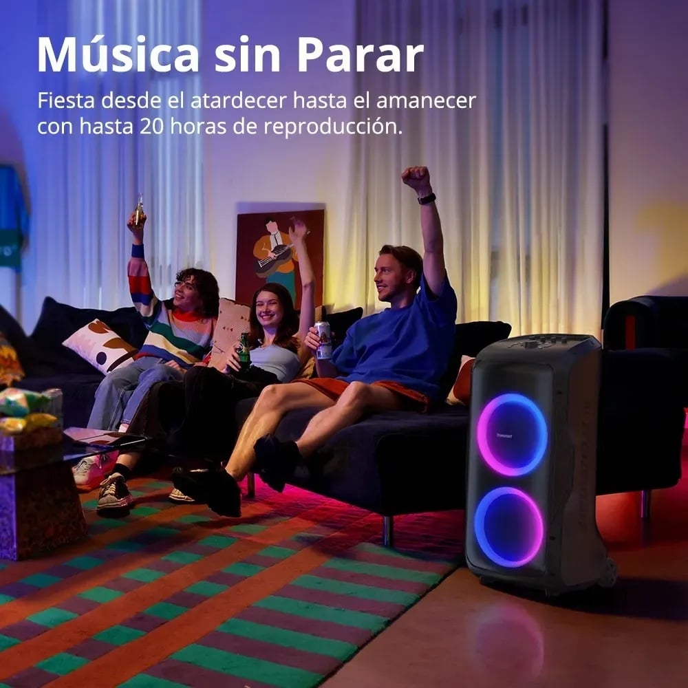 PARLANTE DE FIESTA 240 W BLUETOOTH 5.3  IPX4 20 H RGB TRONSMART HALO 300 - 2