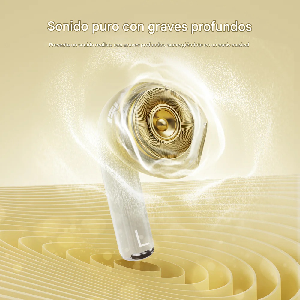 AUDIFONOS SEMI IN EAR, BLUETOOTH 5.3, IPX5, 20 H, SOUNARC Q3 COLOR BEIGE - 6