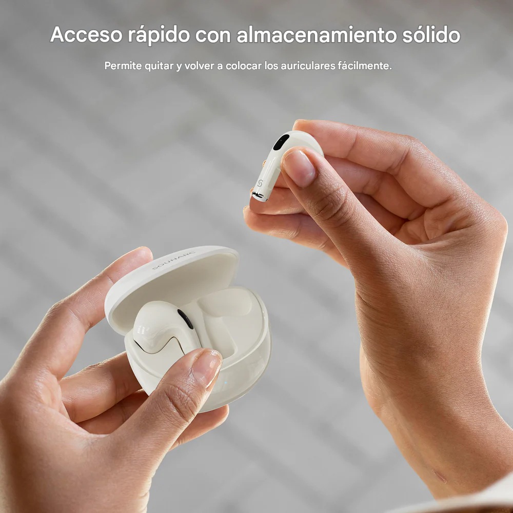 AUDIFONOS SEMI IN EAR, BLUETOOTH 5.3, IPX5, 20 H, SOUNARC Q3 COLOR BEIGE - 7