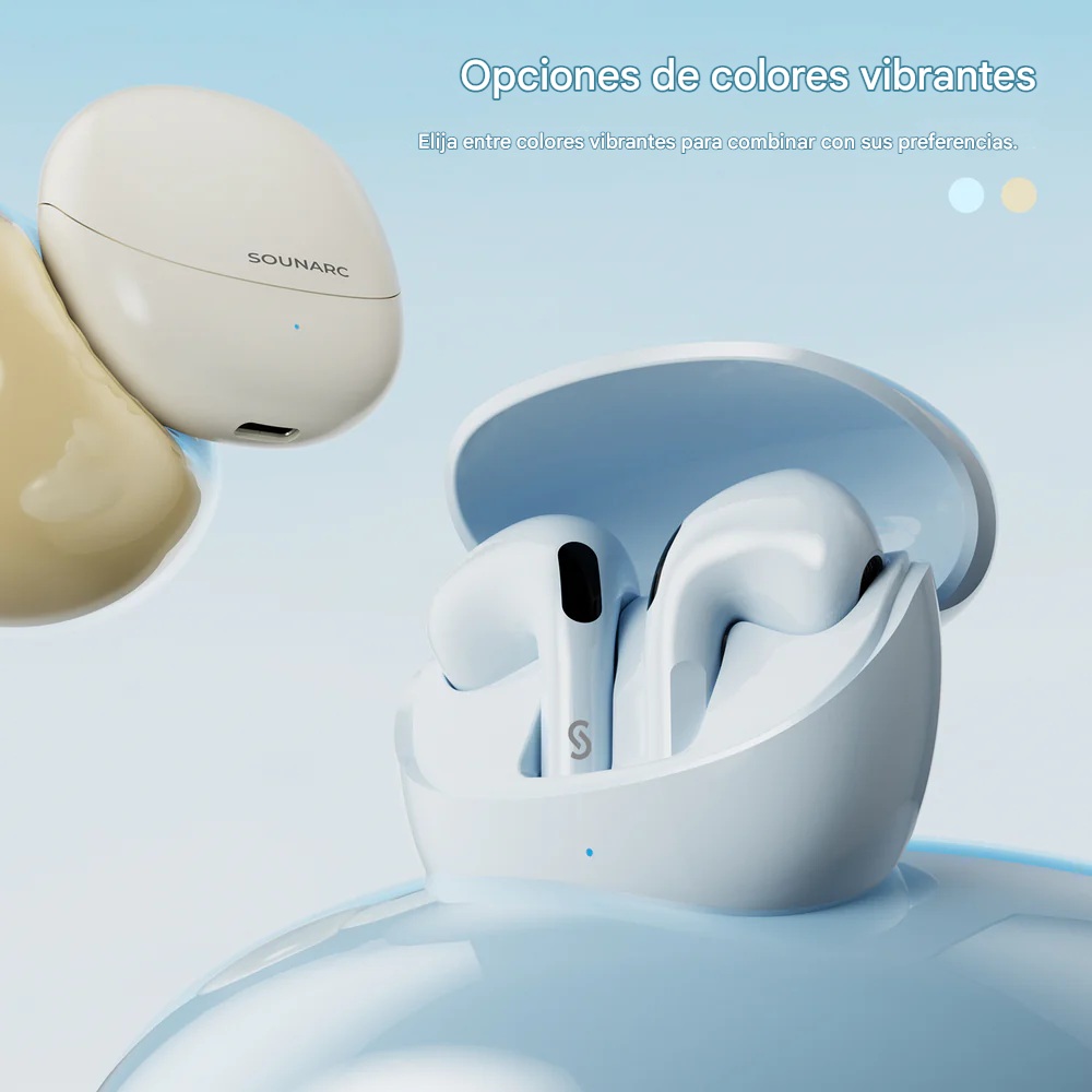 AUDIFONOS SEMI IN EAR, BLUETOOTH 5.3, IPX5, 20 H, SOUNARC Q3 COLOR AZUL - 12
