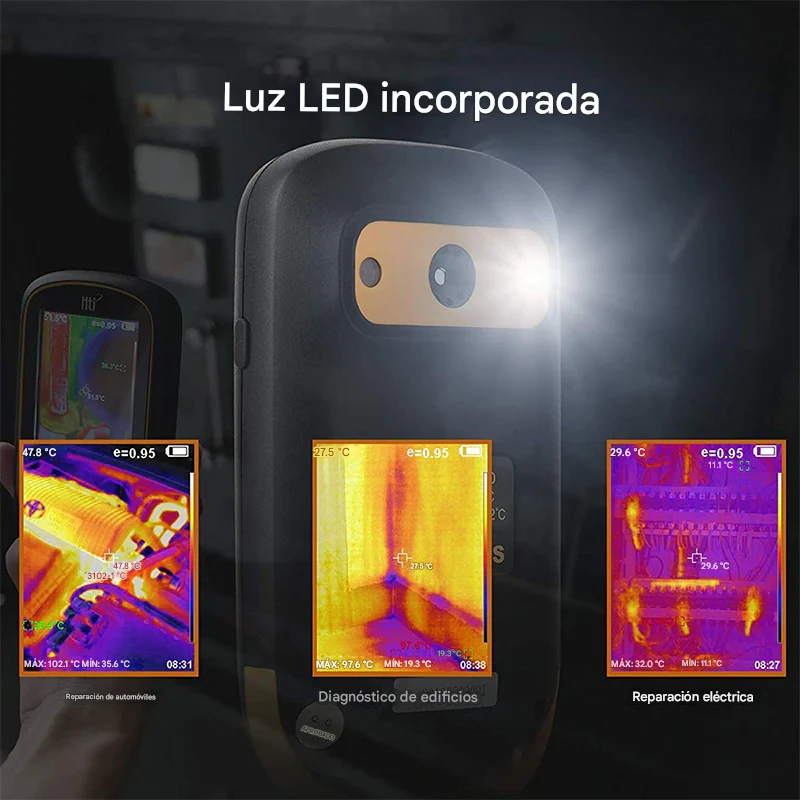 CAMARA TERMOGRAFICA HTI HT-A2+ 256X192 RECARGABLE PRO - 8