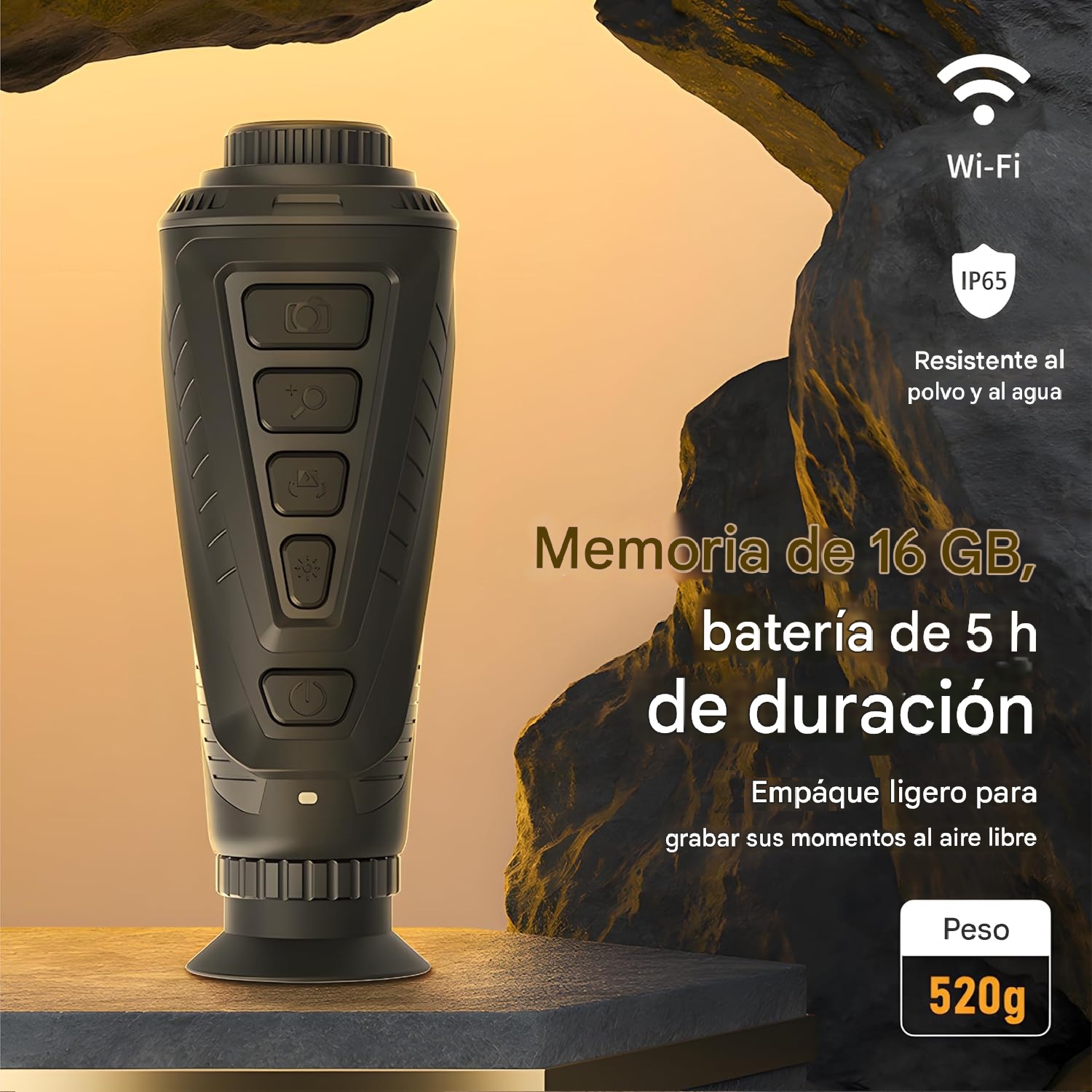 VISOR TE RMICO PROFESIONAL HTI HT-A16 35MM MONOCULAR + MONITOR LCD - 9