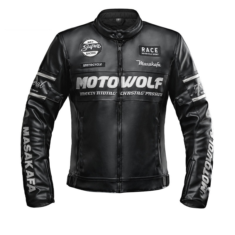 CHAQUETA MOTO MOTOWOLF JM1 CUERO PU CON PROTECCION CE - 6