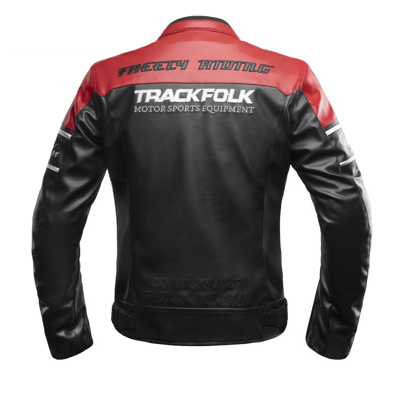CHAQUETA MOTO HOMBRE CUERO PU INVIERNO CON PROTECCION CE MOTOWOLF - 7
