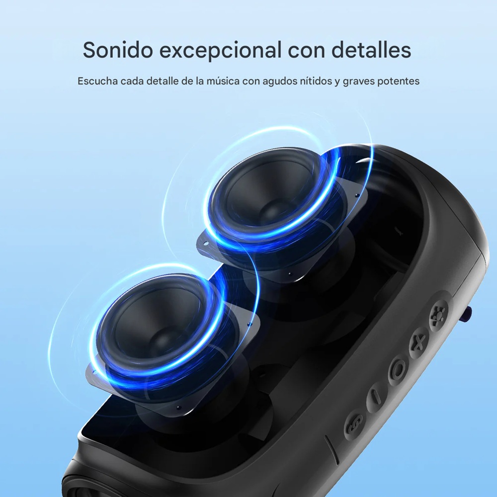 PARLANTE SOUNARC XR3 BT 5.3 10W TWS IPX4 RGB 8H PORTATIL EXTERIOR - 7