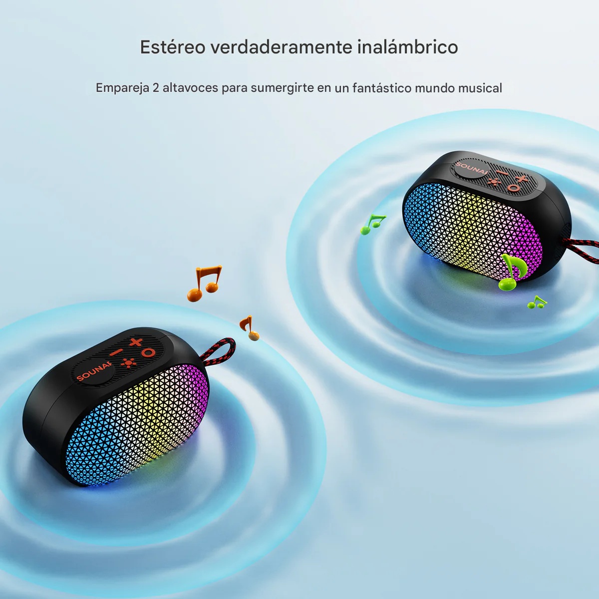PARLANTE SOUNARC XR3 MINI BLUETOOTH 5W IPX5 10H EXTERIOR PORTATIL - 9