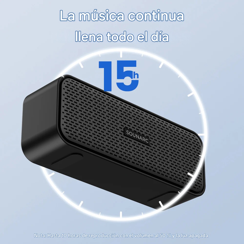 PARLANTE SOUNARC P2 BLUETOOTH 5.3 10W IPX5 15H OUTDOOR PORTATIL - 8
