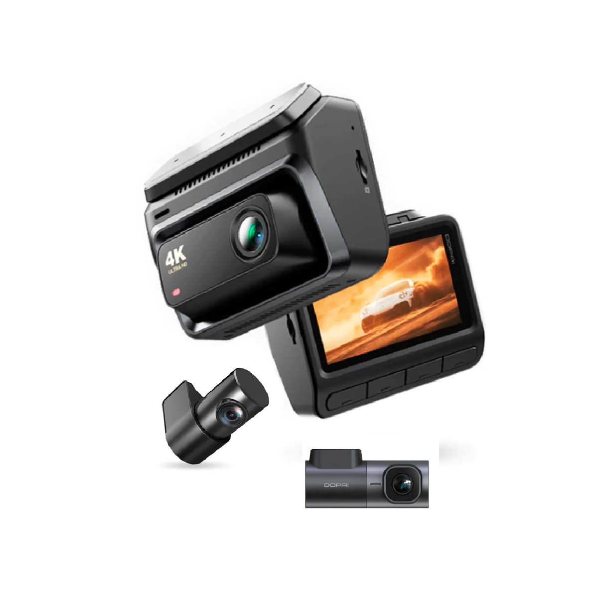 DDPAI Z60 KIT 3 CAMARAS PARA AUTO FRONTAL 4K TRASERA 1080P INTERIOR 2K WI-FI 6 GPS ADAS NIGHTVIS - 3