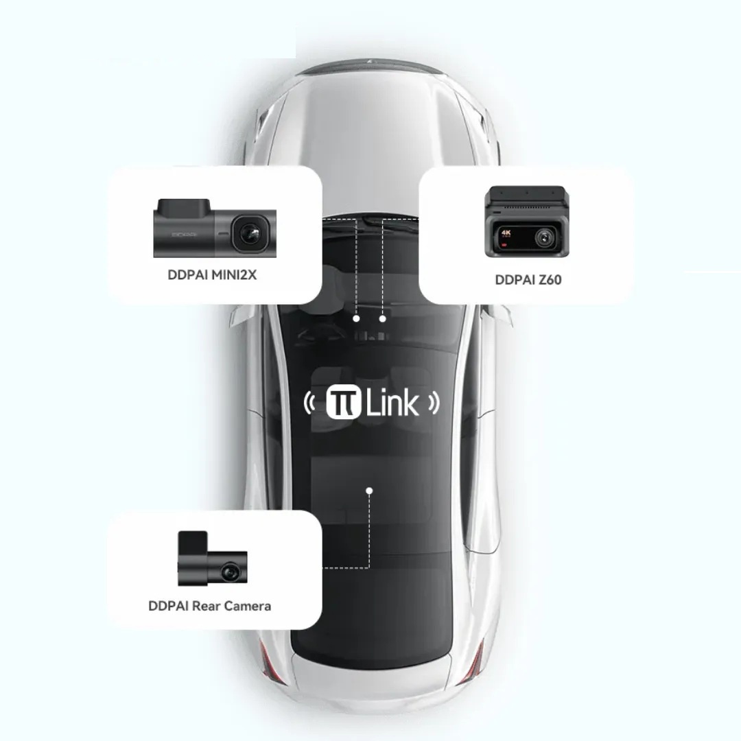 DDPAI Z60 KIT 2 CAMARAS PARA AUTO FRONTAL 4K TRASERA 1080P WI-FI 6 GPS ADAS NIGHTVIS - 5