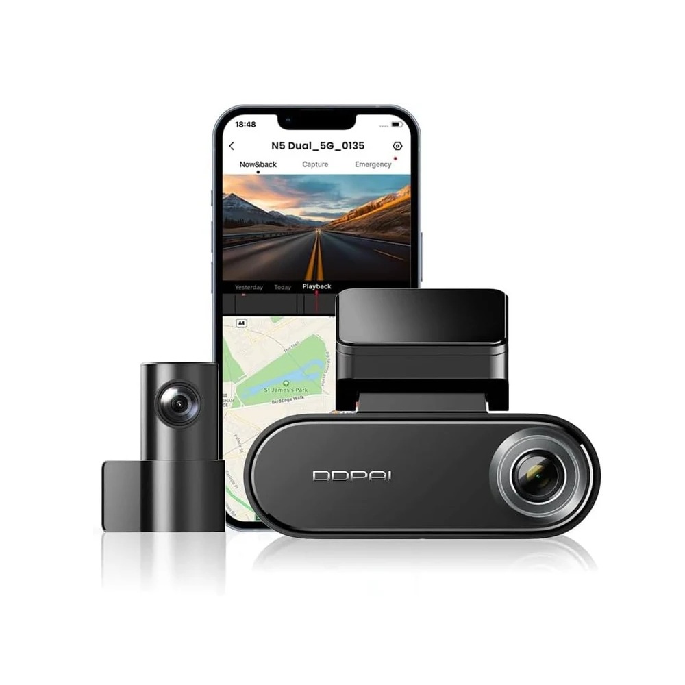 DDPAI N5 DUAL CAMARA DE VEHICULO DUAL 4K FRONTAL 1080P TRASERA GPS Y ADAS - 2