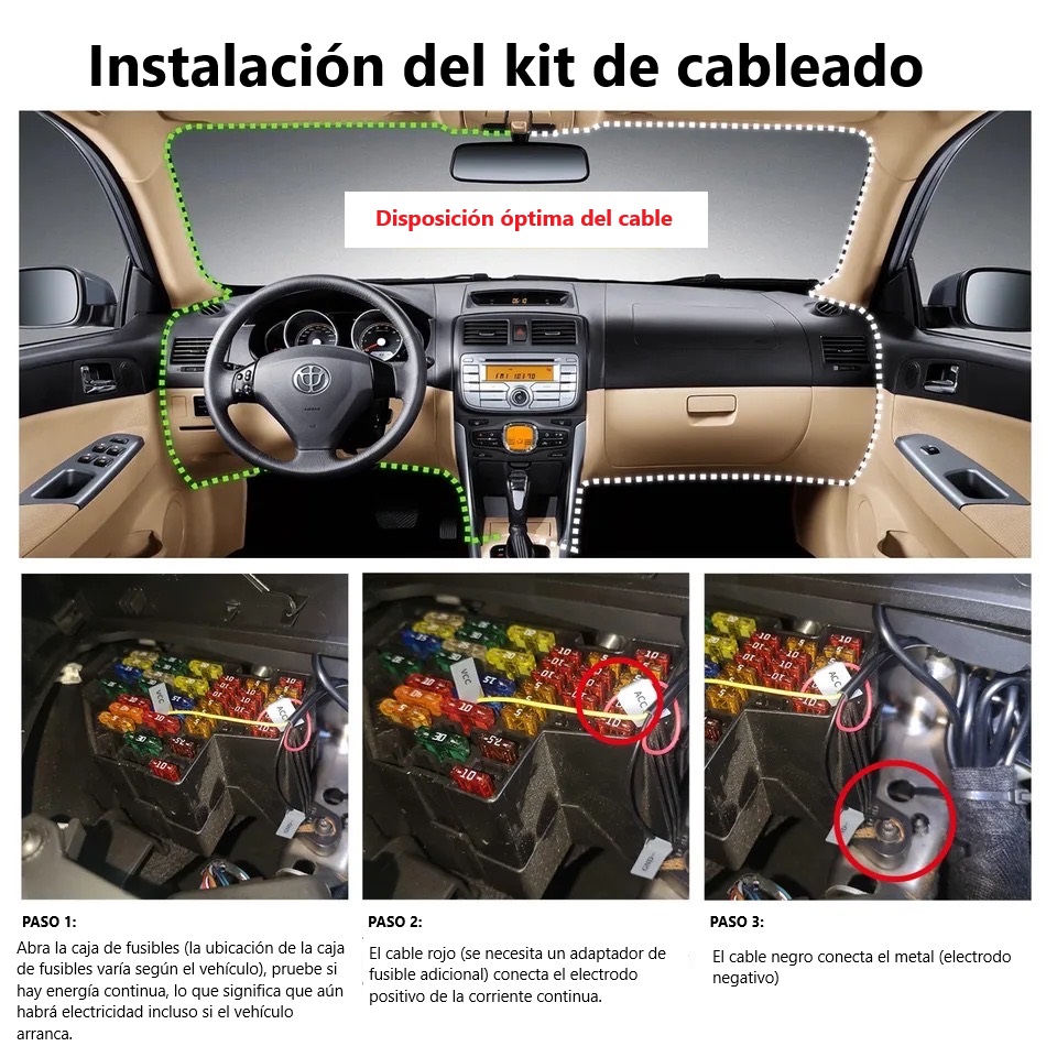 DDPAI A_HC12 KIT DE CABLEADO ENERGIA TIPO C PARA CAMARAS DDPAI