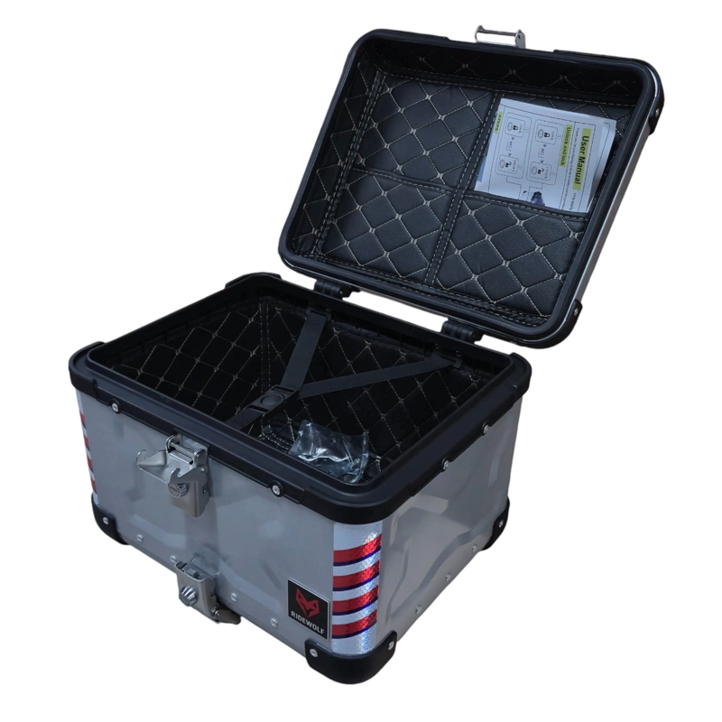 BAUL TOP CASE PARA MOTOCICLETA 45L RIDEWOLF 0710-45 - 5