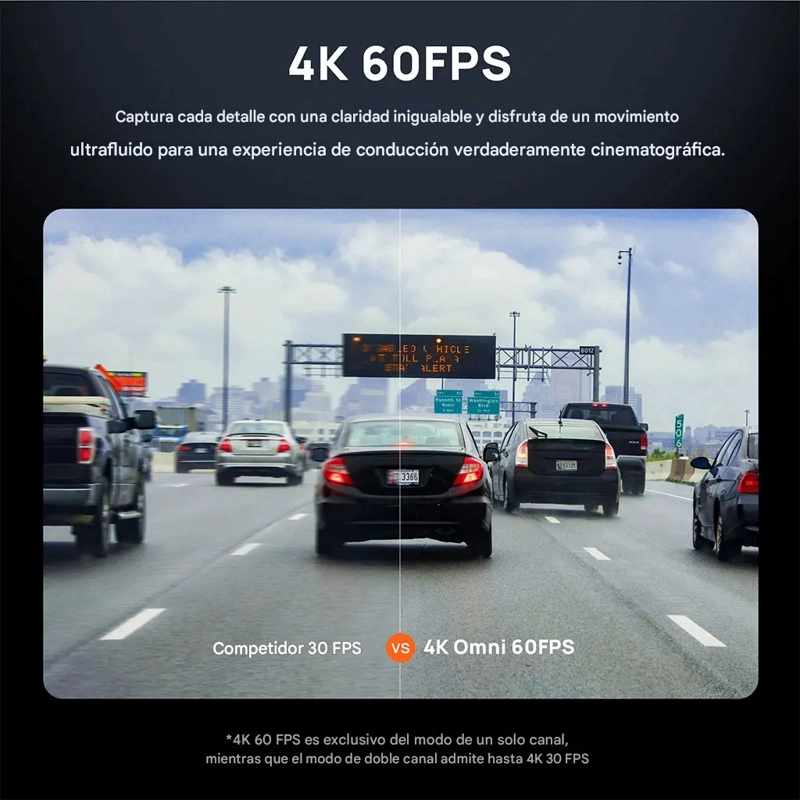 SET CAMARA PARA VEHICULO FRONTAL 360° 4K HDR 60FPS TRASERA 1080P 70MAI X800-2 + KIT UP03 - 9