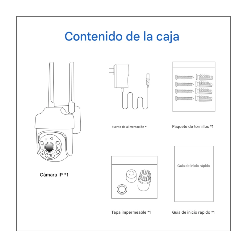 CAMARA DE EXTERIOR WI-FI 4MP 1440P PTZ VISION NOCTURNA DUAL ESCAM TY114 - 3