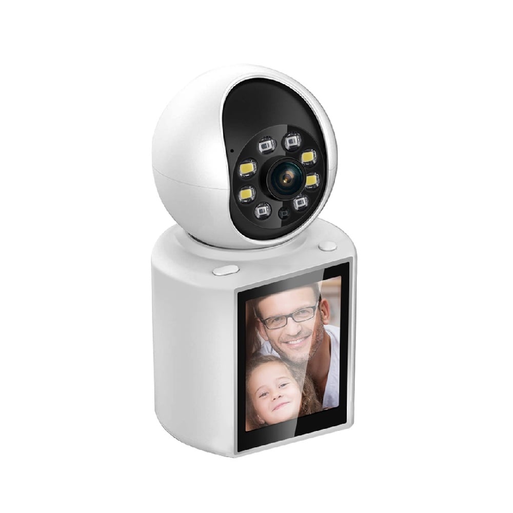 CAMARA DE INTERIOR IP WIFI 3 MP PANTALLA 2,8' VISION NOCTURNA DUAL ESCAM QF104 - 4
