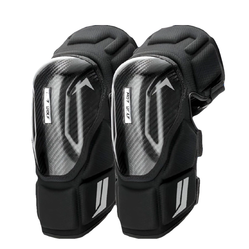 RODILLERAS PARA MOTOCICLISMO DE FIBRA CARBONO MOTOWOLF 1037 - NEGRO - 2