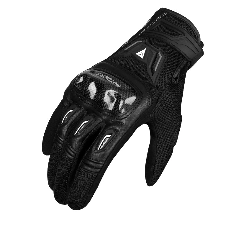 GUANTES DE MUJER PARA MOTOCICLISMO MOTOWOLF 0330B - NEGRO - 4