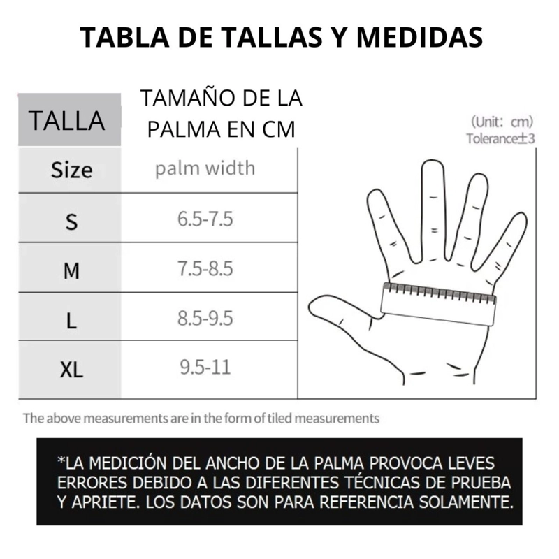 GUANTES DE MUJER PARA MOTOCICLISMO MOTOWOLF 0330B - NEGRO - 7