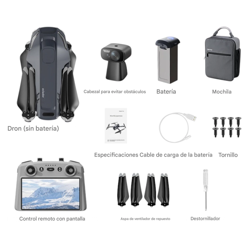DRON X11 OAS GIMBAL GPS WIFI 5G 4K 5KM 3600MAH CON PANTALLA - 7