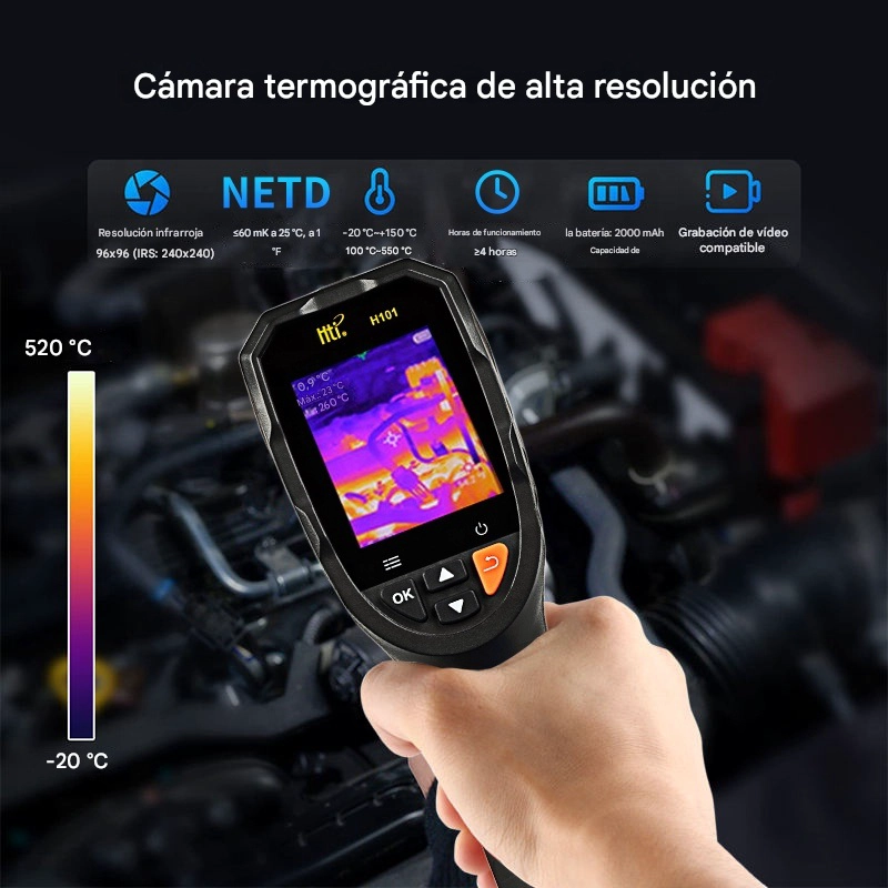 CAMARA DE IMAGENES TE RMICAS PROFESIONAL HTI HT-H101 240X240 - 8