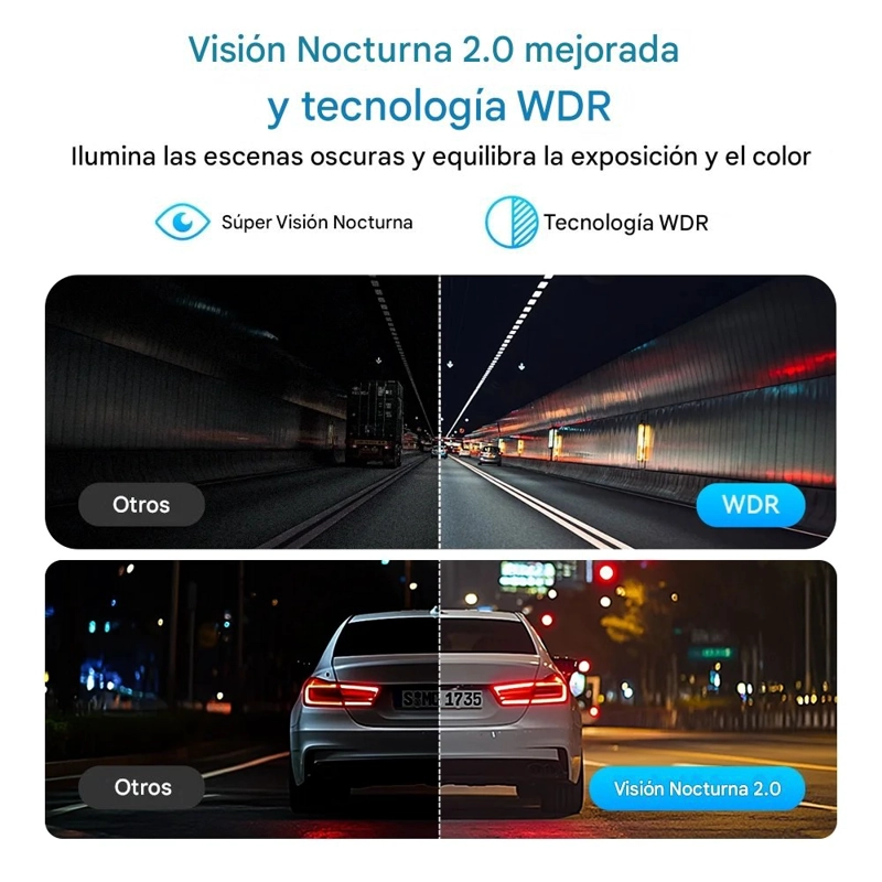 CAMARA PARA VEHICULO 2K 1440P LENTE 330º VISION NOCTURNA WIFI DDPAI MINI PRO 2K - 9