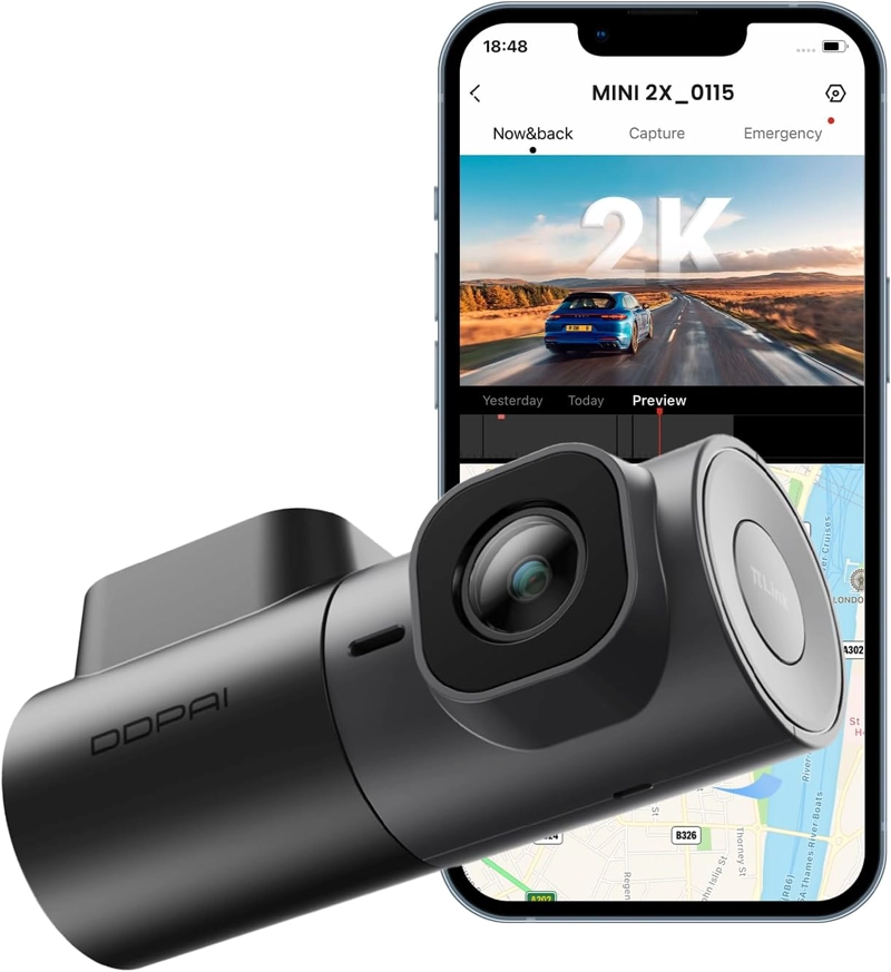 CAMARA PARA VEHICULO 2K QHD 1440P LENTE 360º NIGHTVIS 2.0 AI WIFI DDPAI MINI2X - 3