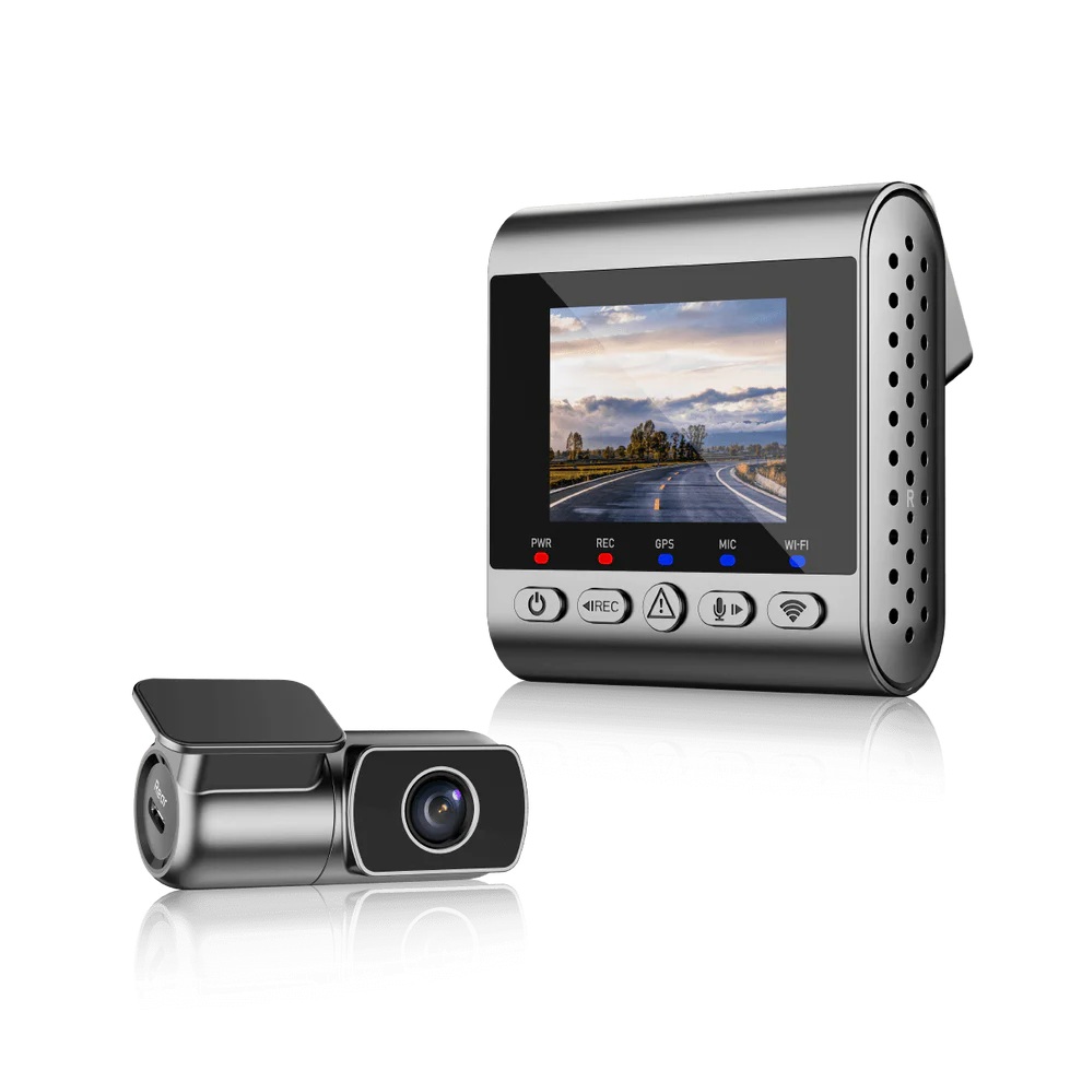 SET DUAL CAMARA PARA VEHICULO FRONTAL 4K TRASERA 1080P GRAN ANGULAR GPS WIFI SJCAM M60 2CH - 3