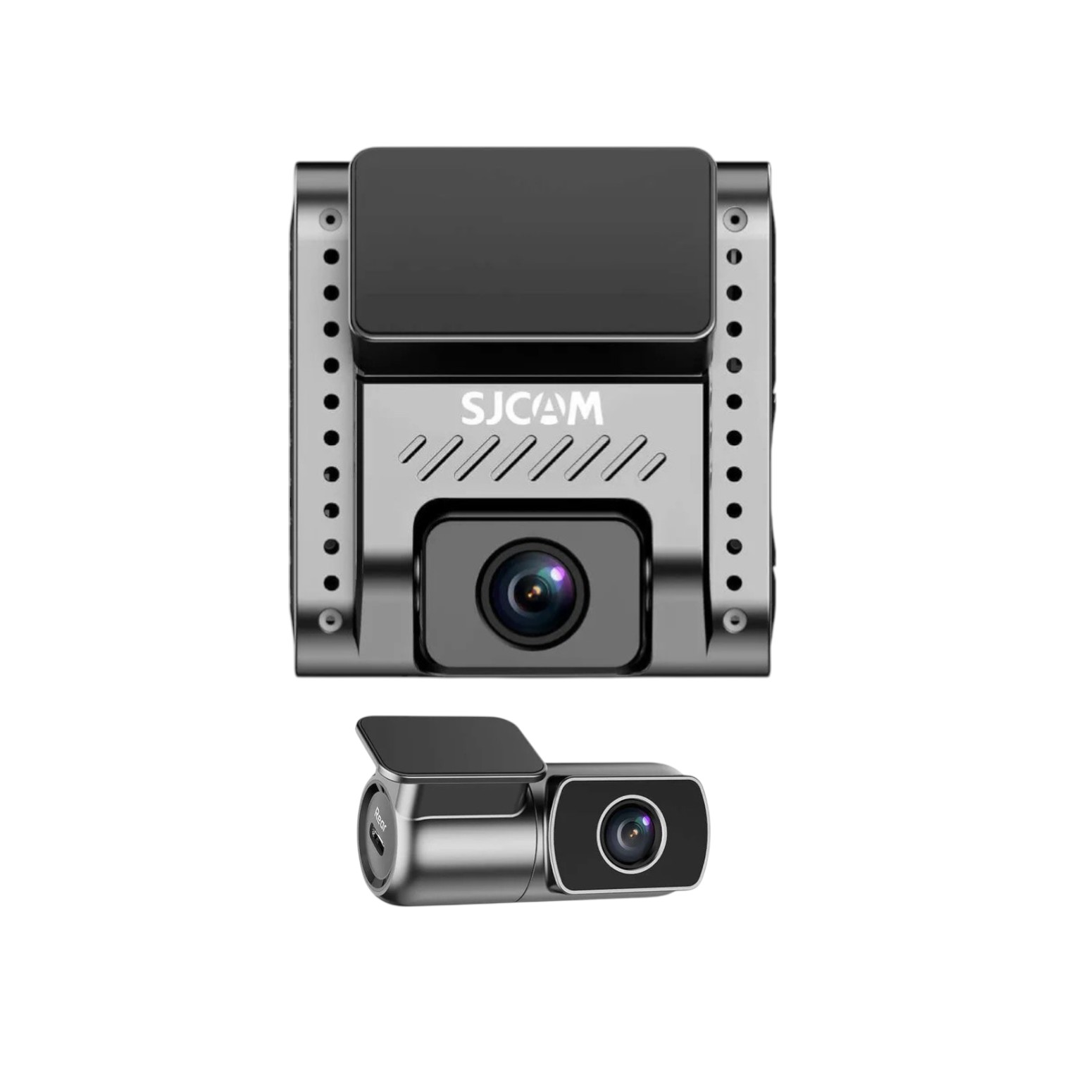 SET DUAL CAMARA PARA VEHICULO FRONTAL 4K TRASERA 1080P GRAN ANGULAR GPS WIFI SJCAM M60 2CH - 4