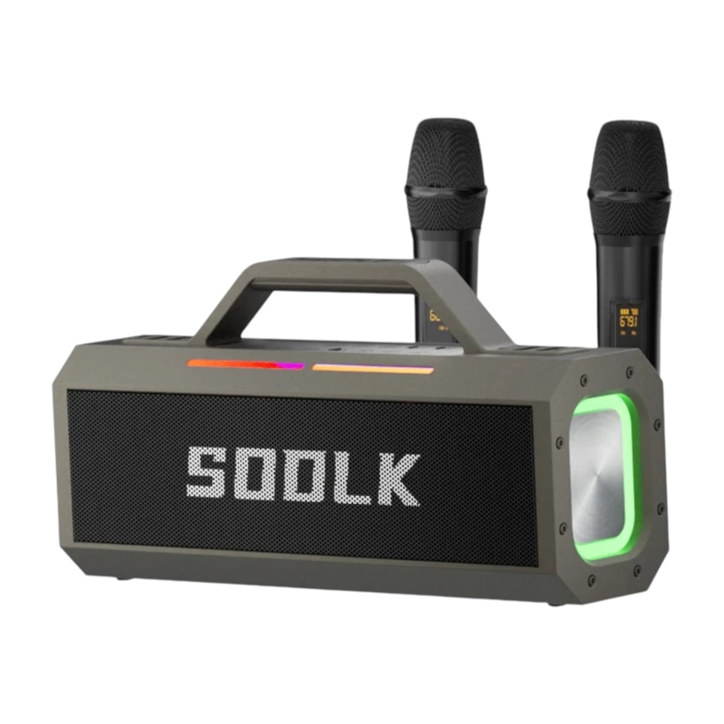 PARLANTE ALTAVOZ BLUETOOTH 5.0 KARAOKE 2MIC 150W 18000MAH IPX5 TWS SODLK S520 - 2