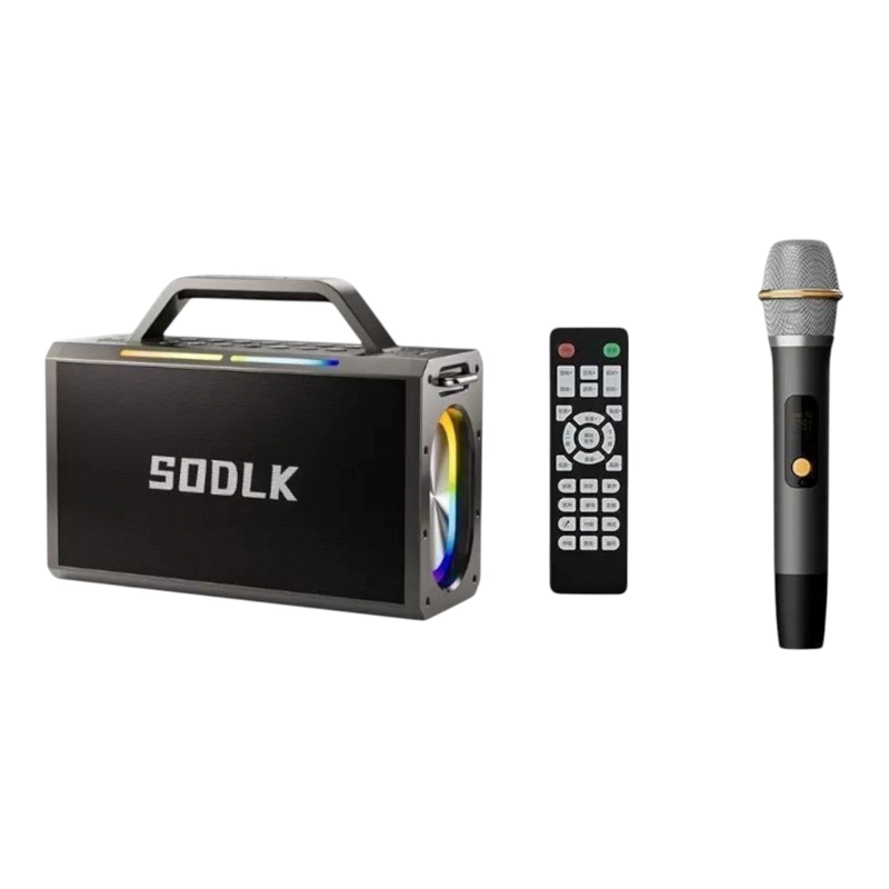 PARLANTE ALTAVOZ BLUETOOTH 5.0 KARAOKE 1MIC 200W 24000MAH IPX3 TWS SODLK S1115 - 2