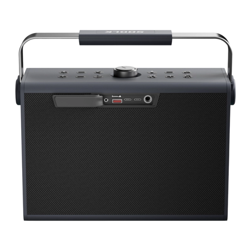 PARLANTE ALTAVOZ BLUETOOTH 5.3 KARAOKE 2 MIC 200W 20000MAH IPX6 TWS SODLK S1117 - 7