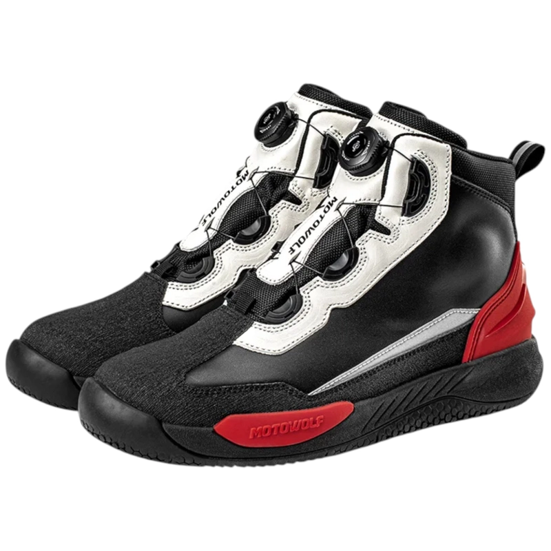 ZAPATOS IMPERMEABLES DE CUERO PARA MOTOCICLISMO MOTOWOLF SH1 - 1